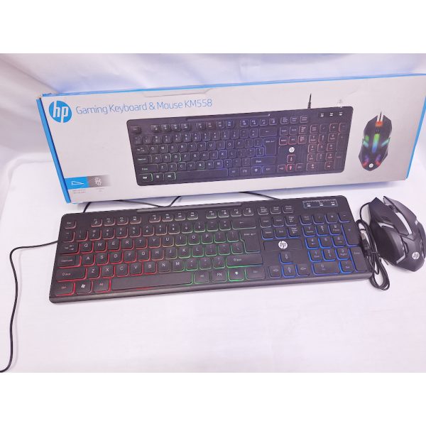 Wired RGB backlit Keyboad  and Mouse Gaming   Combo  HP KM 558