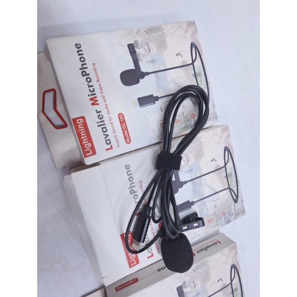Lightning Iphone lapel laveriel microphone unidirectional
