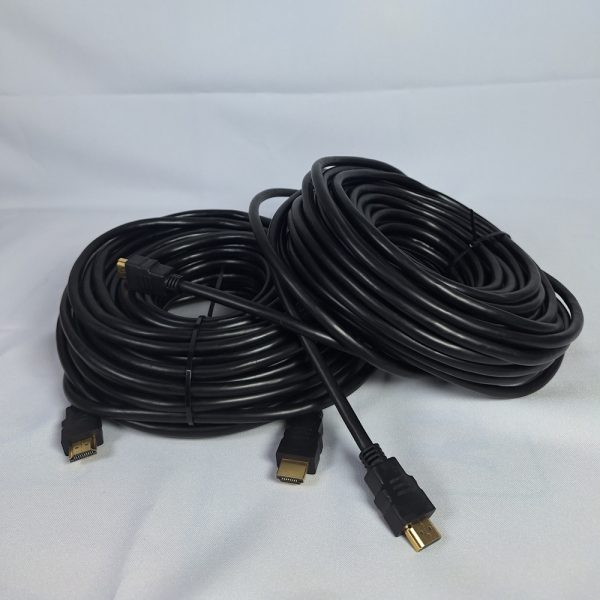 Name Rubber coated black hdmi cable 15M