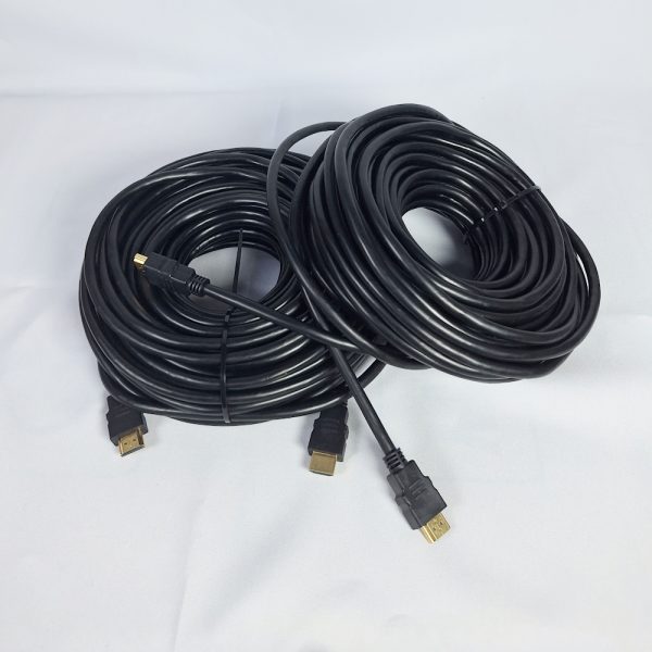 Name Rubber coated black hdmi cable 20M