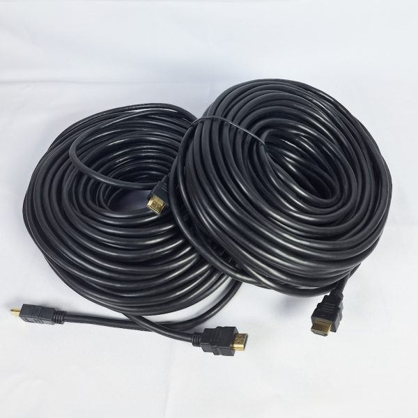 Name Rubber coated black hdmi cable 30M