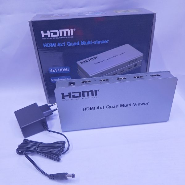 Screen Segmentation 4 by 1 Quad Multiviewer with remote