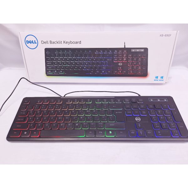 Wired Dell KB-690F RGB backlit Gaming  keyboard