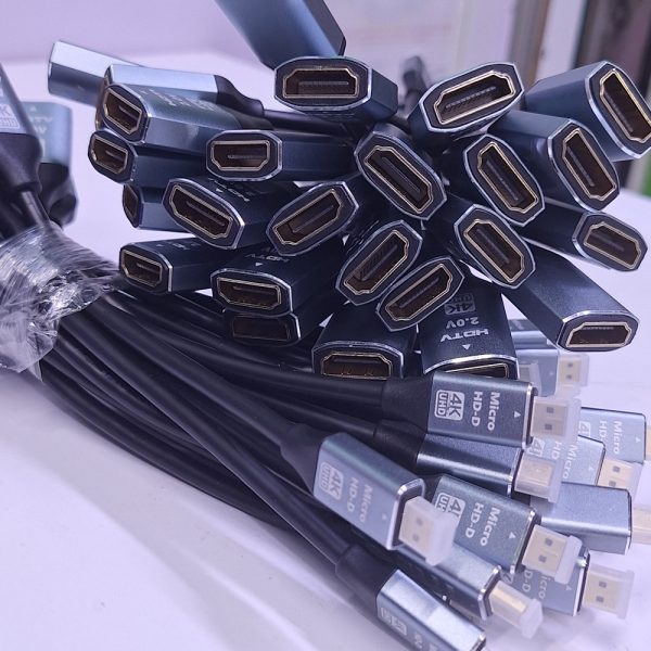 15cm 4k  metallic micro hdmi male to female hdmi cable