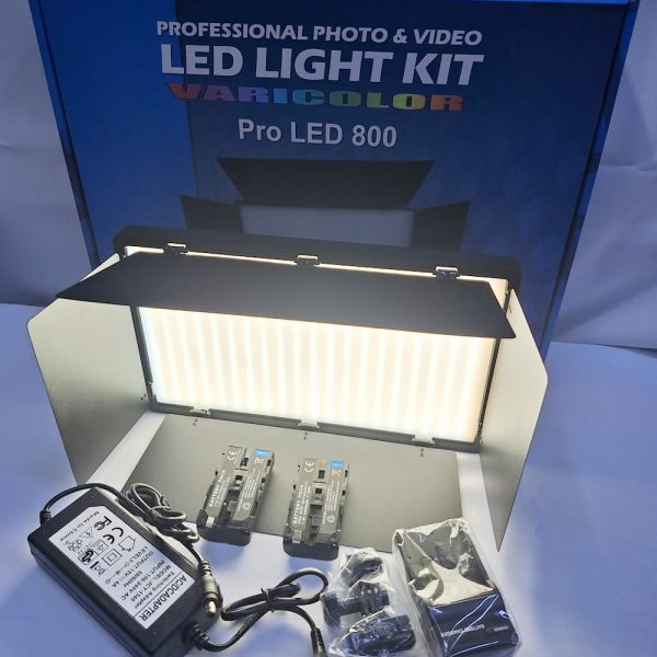 professional 2 mode warm and white light  LED 800 light with battery charger and 2.2 tripod stand