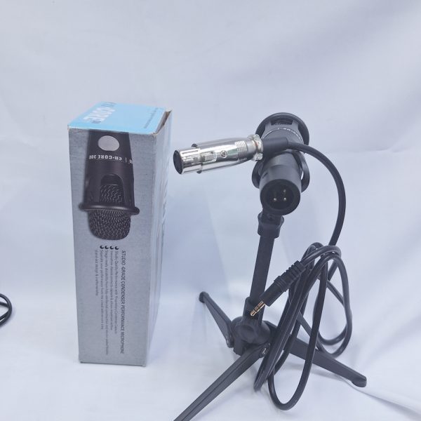 Condenser Podcast microphone with tripod stand