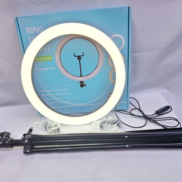 12 inch 3 mode ring light with phone holder and 2.2M tripod stand for livestream and pictures