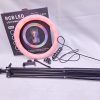 RGB 10 inch & 3 mode ring light with phone holder and 2.2M tripod stand for livestream and pictures