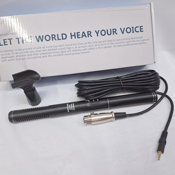 28CM professional highs sensitivity interview unidirectional condenser outdoor microphone DSLR