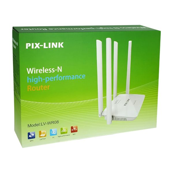 300mbps High speed 6 antenna Pixlink LAN Router