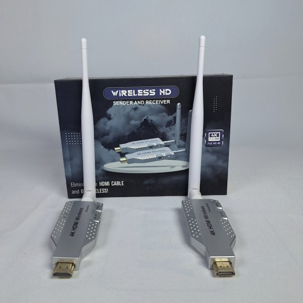 4K Full HD Powered 2 way Wireless hdmi extender with antenna  100m