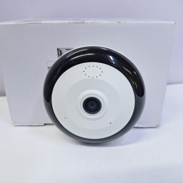 Fish eye 2 way audio remote  view  surveillance PTZ  wifi camera resemble smoke detector
