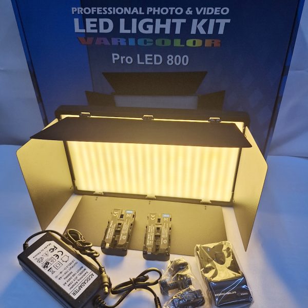 RGB professional   LED 600 light with battery charger and 2.2 tripod stand (RGB Warm & White light )