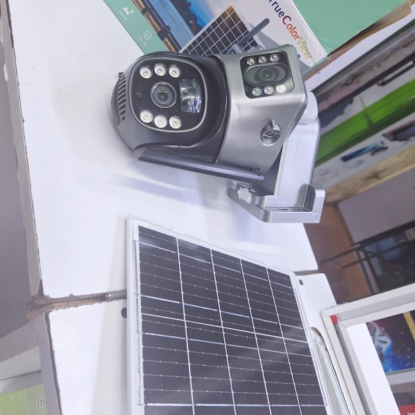 Solar Dual lens 2 cameras V380 Pro wifi  outdoor waterproof 2 way audio  PTZ backup battery ,motion detection CCTV security camera
