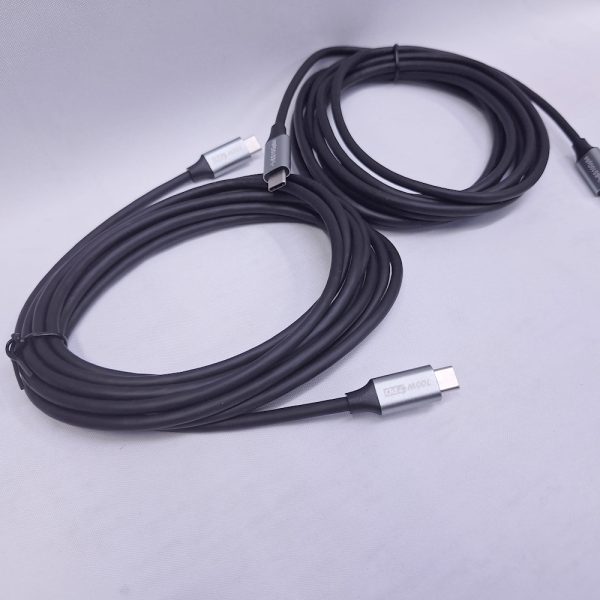 Type C to Type C cable length 3M, 10GBPS, 100W fast  charge, Display 4k  Color Black