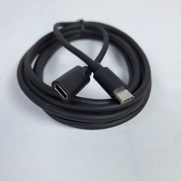 Type  Male C to Type C female Extender cable length 5M,  fast  charge, Display 4k  Color Black