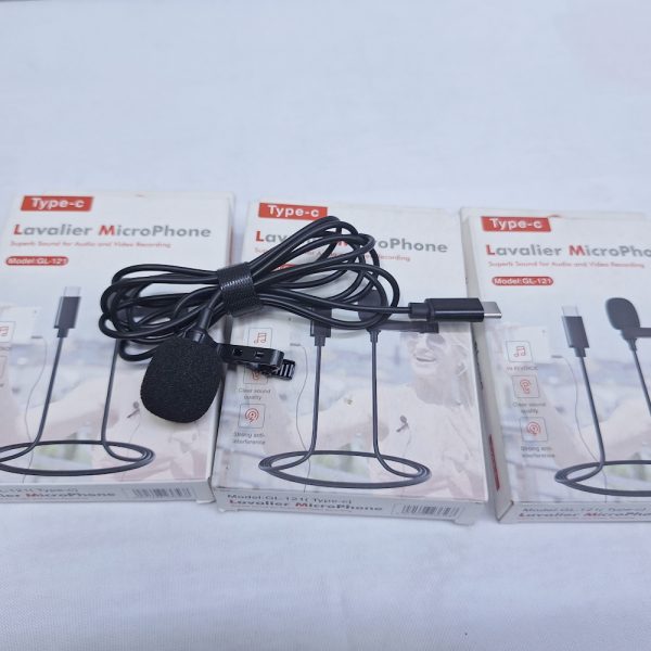 USB Type C lapel laveriel microphone unidirectional