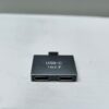 USB C male splitter to 2 USB C female port 1 to 2